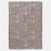 Couverture BONJOUR motif transparent blanc avec LIGNES (devant Vertical)