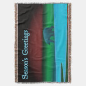 Couverture Bonnes Fêtes - Lumières polaires Ours polaire (devant Vertical)