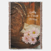 Couverture Boots de cowboy rose Daisées Mariage occidental (devant Vertical)