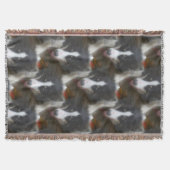 Couverture Bordure Collie Stare Chien Motif (Devant)