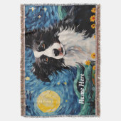 Couverture Bordure Collie Starry Nuit (devant Vertical)
