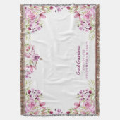 Couverture Bordure de grande grand-mère rose et violet (devant Vertical)