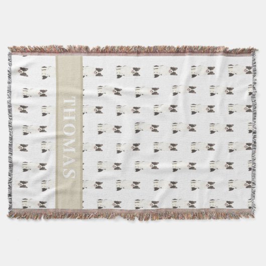 Couverture Bordure personnalisée Collie (Devant)