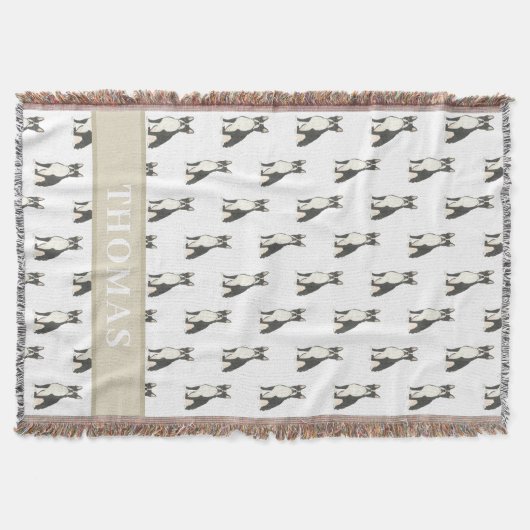 Couverture Boston Terrier Personnalisé (Devant)