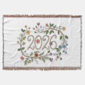 Couverture Botanical 2026 Typography with Flowering Vines (Devant)