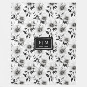 Couverture botanique neutre moderne nom personnali (Devant)