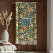 Couverture botanique pastel d'inspiration Morris c