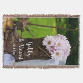 Couverture Botte de cowboy Rustique rose Mariage occidental (Devant)