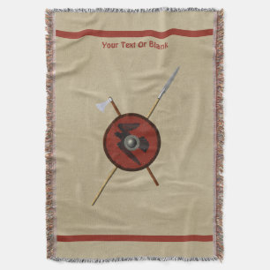 Couverture Bouclier Et Armes De Corbeau Viking