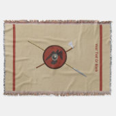Couverture Bouclier Et Armes De Corbeau Viking (Devant)