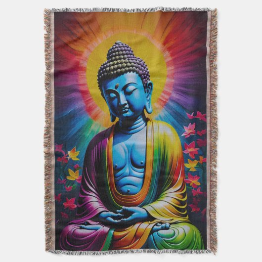 Couverture Bouddha Rayons Sacrés de Paix (devant Vertical)
