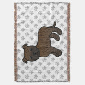 Couverture Bouledogue anglais brindle de Staffordshire (devant Vertical)