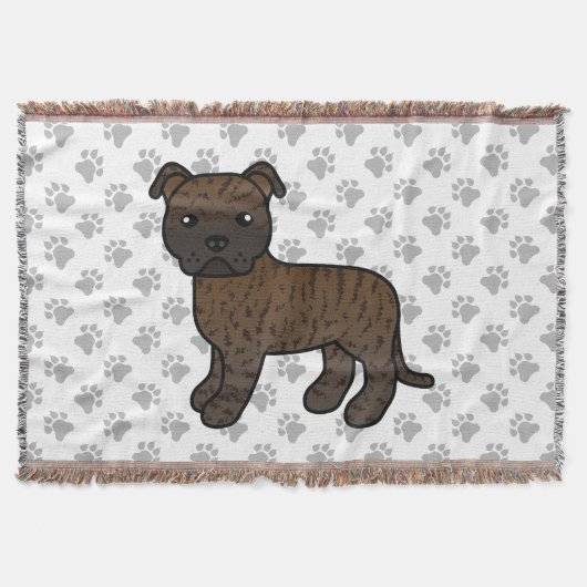 Couverture Bouledogue anglais brindle de Staffordshire (Devant)