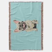 Couverture Bouledogue Français Crème (devant Vertical)
