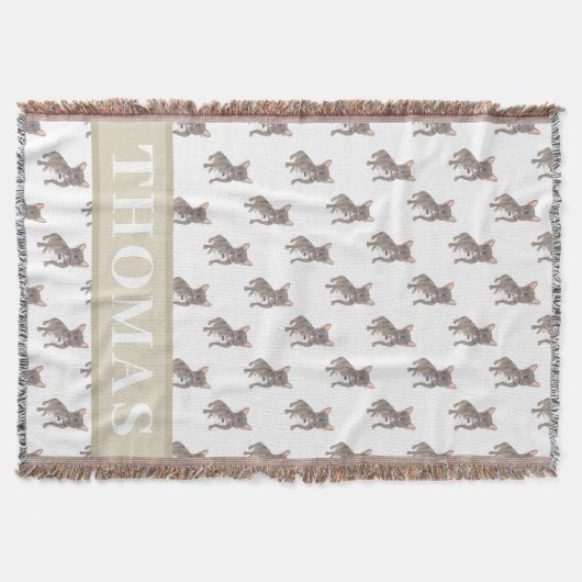 Couverture Bouledogue français (gris bleu argent chocolat lil (Devant)