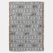 Couverture Bouledogues français - gris (devant Vertical)