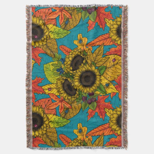 Couverture Bouquet d'automne en bleu (devant Vertical)