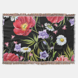 Couverture Bouquet de fleurs d'aquarelle : Motif sans couture
