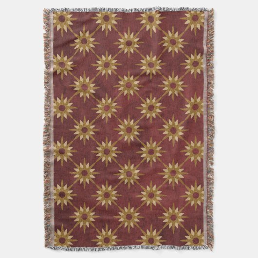 Couverture Bourgogne avec des étoiles d'or (devant Vertical)