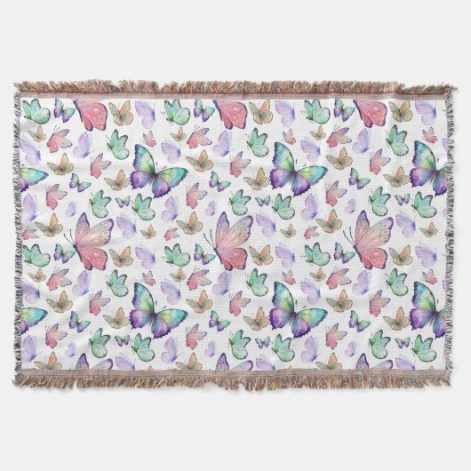 Couverture Bouteilles d'aquarelle Motif sans couture (Devant)