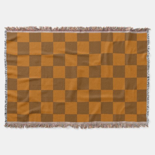 Couverture Bouton À damiers Brown (Devant)