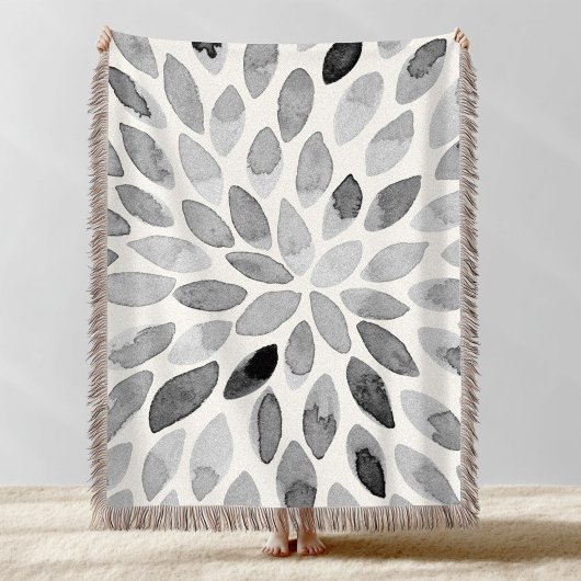 Couverture Boutons de brosse d'aquarelle - noir et blanc