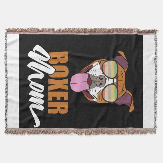 Couverture Boxer Maman | Personnalisé pour ma mère (Devant)