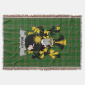 Couverture Brady ou McBrady Armoiries de la famille Crest (Devant)