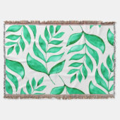 Couverture Branches d'aquarelle simples - vert (Devant)