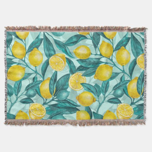 Couverture Branches de citron bleu et jaune (Devant)