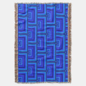 Couverture Brayures bleues carré motif (devant Vertical)