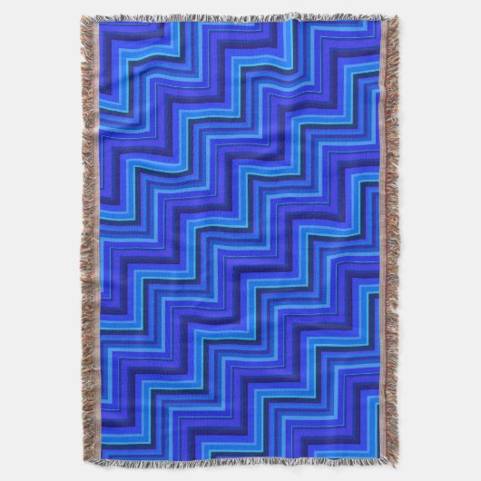 Couverture Brayures bleues escaliers motif (devant Vertical)