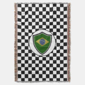 Couverture Brazilian flag throw blanket (devant Vertical)