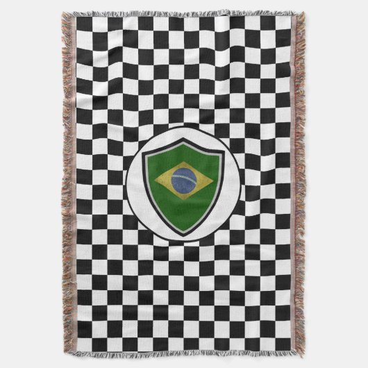 Couverture Brazilian flag throw blanket (devant Vertical)