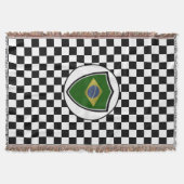 Couverture Brazilian flag throw blanket (Devant)
