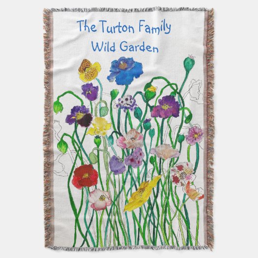Couverture Bright fun multicolore imaginatif sauvage Poppy (devant Vertical)