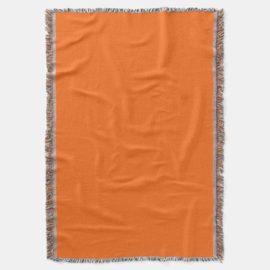 Couverture Bright Tiger Orange Solide couleur Impression (devant Vertical)