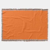 Couverture Bright Tiger Orange Solide couleur Impression (Devant)
