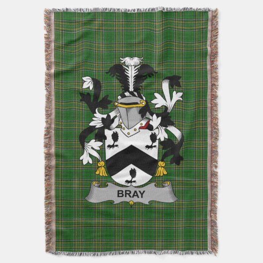 Couverture Bris irlandais ou manteau McBray d'armoiries Famil (devant Vertical)