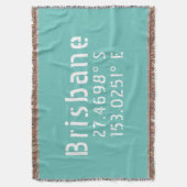 Couverture Brisbane QLD Latitude Longitude (devant Vertical)