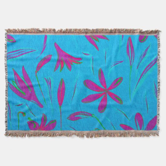 Couverture Brise Fleur Bleu-vert (Devant)