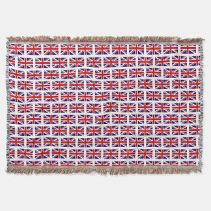 Couverture britannique de jet de motif de drapeau