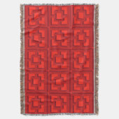 Couverture Brochure Retro Rouge Trellis (devant Vertical)