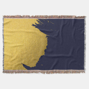 Couverture Brochures Faux Gold avec Arrière - plan bleu marin