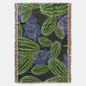 Couverture Broderie mexicaine : Cactus Night Seamless. (devant Vertical)