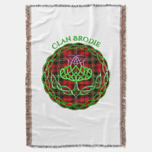 Couverture Brodie Scottish Tartan Celtic Thistle