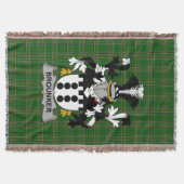 Couverture Brounker Manteau d'armoiries Famille Crest Irlande (Devant)