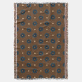Couverture Brown Blue Rub El Hizb Motif (devant Vertical)