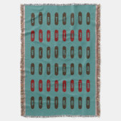 Couverture Brown géométrique moderne Rouge Turquoise Nom pers (devant Vertical)