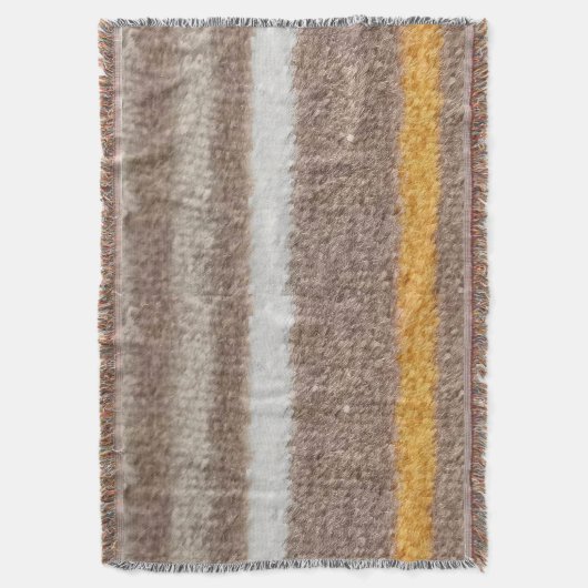 Couverture Brown, jaune, blanc rayures (devant Vertical)